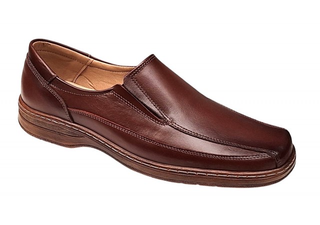 Pantofi casual barbati din piele naturala - Model Maro fara siret GKR126M